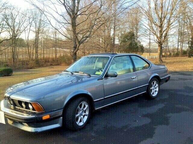 1987 Blue BMW 6-Series Coupe