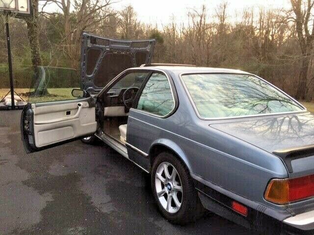 1987 Blue BMW 6-Series Coupe