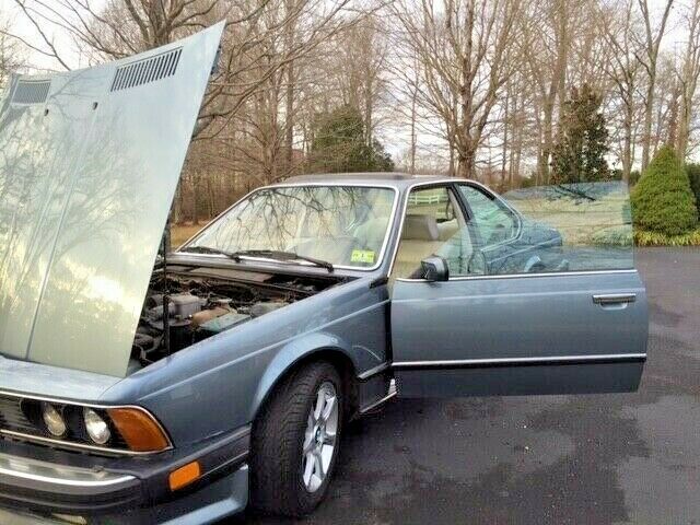 1987 Blue BMW 6-Series Coupe