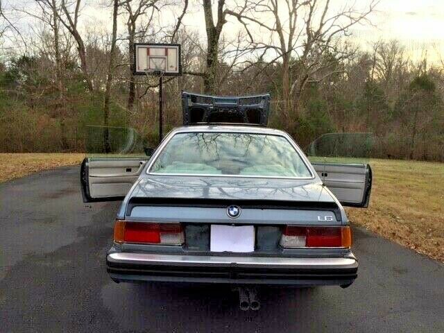 1987 Blue BMW 6-Series Coupe