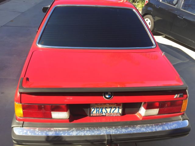 1985 Red BMW 6-Series