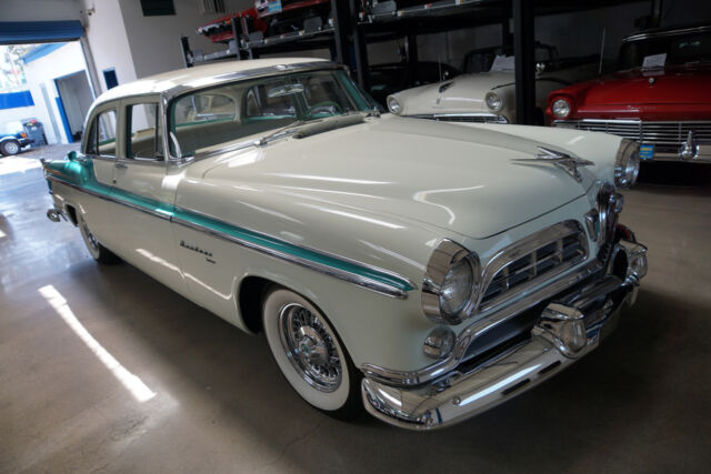 1955 White Chrysler Windsor 4 Door Deluxe Sedan V8 Sedan