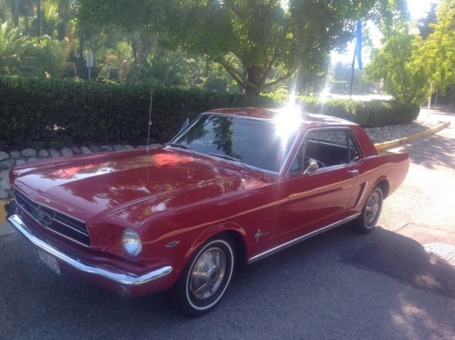 1965 Red Ford Mustang Coupe