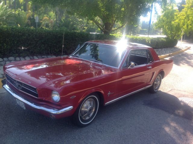 1965 Red Ford Mustang Coupe