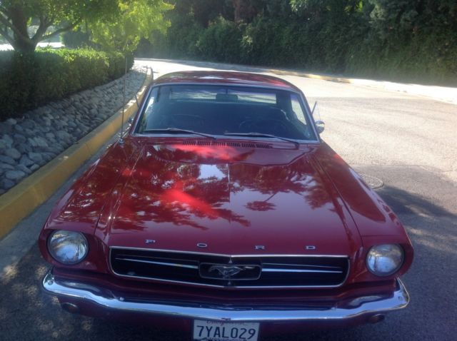 1965 Red Ford Mustang Coupe