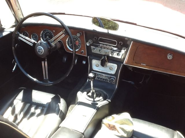 1964 Red Austin Healey 3000 sports convertible