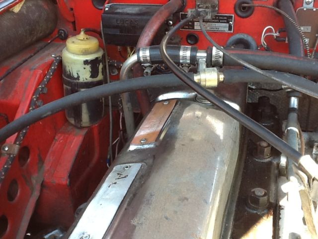 1964 Red Austin Healey 3000 sports convertible