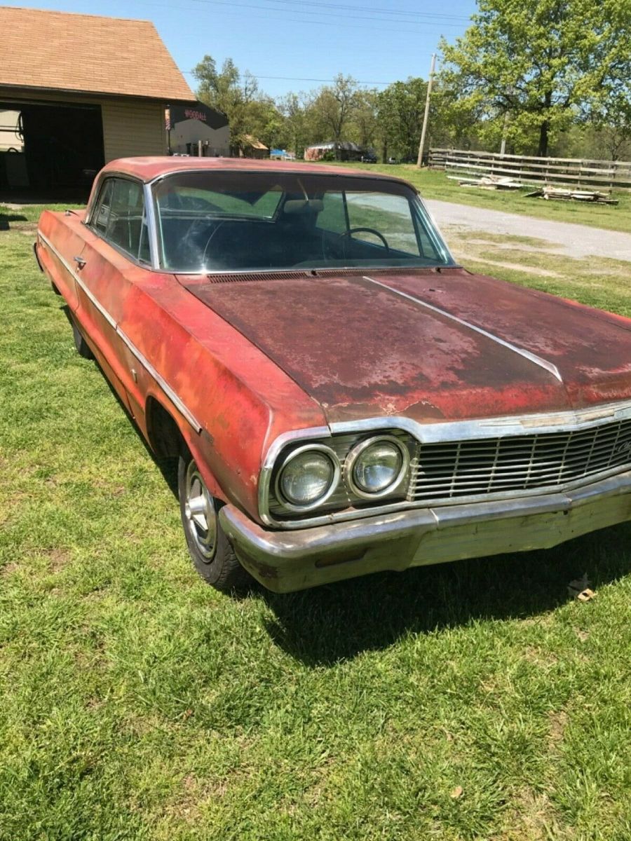 1964 Red Chevrolet Impala 2 door