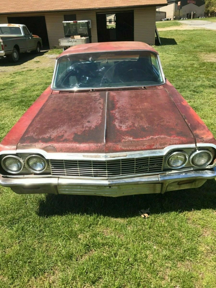 1964 Red Chevrolet Impala 2 door