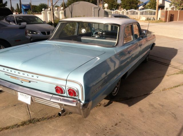 1964 Blue Chevrolet Bel Air/150/210 Sedan