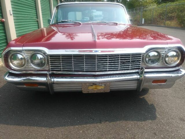 1964 Maroon Chevrolet Impala 2-Door Hard Top