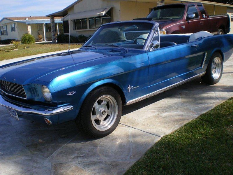 1964 Blue Ford Mustang Convertible