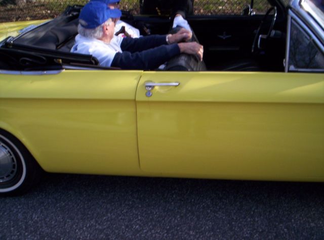 1964 Yellow Chevrolet Corvair Convertible