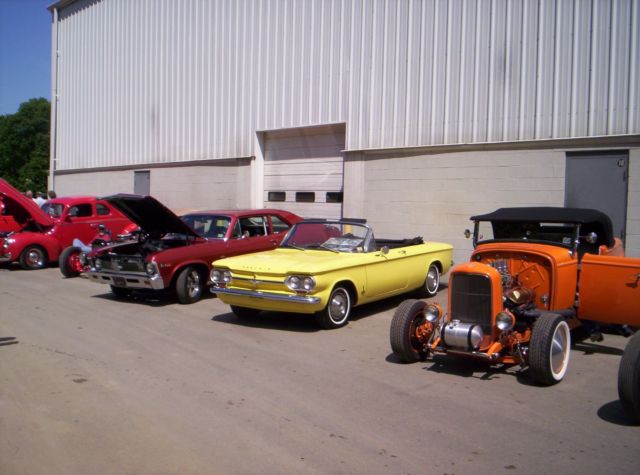 1964 Yellow Chevrolet Corvair Convertible
