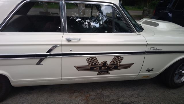 1964 White Ford Fairlane Sedan