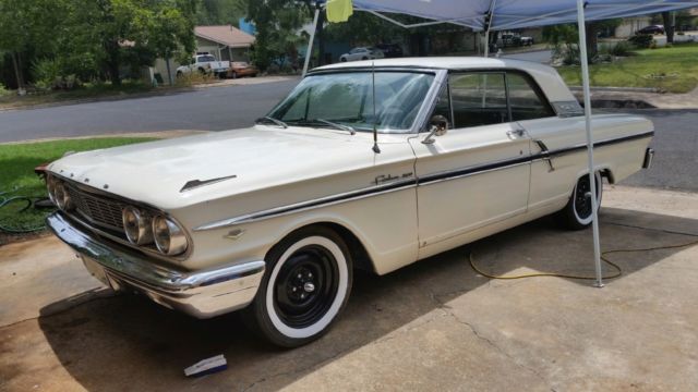 1964 White Ford Fairlane Coupe