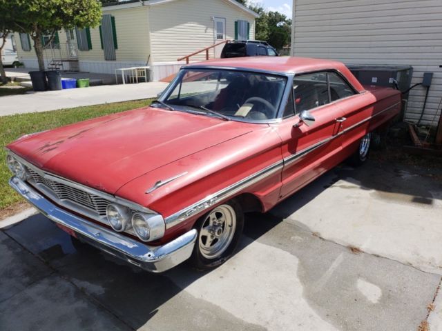 1964 Red Ford Galaxie Coupe