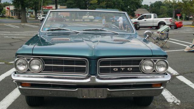 1964 Aqua Pontiac GTO Convertible