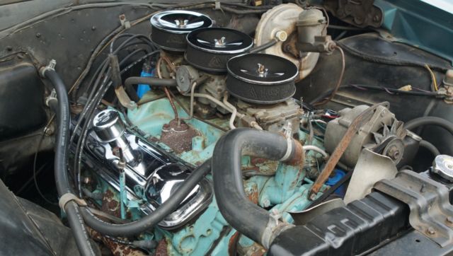 1964 Aqua Pontiac GTO Convertible