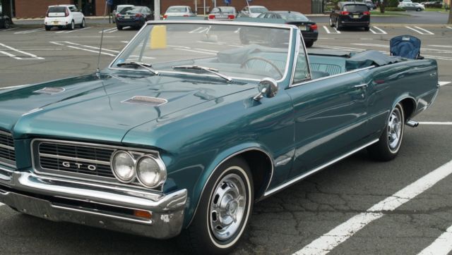 1964 Aqua Pontiac GTO Convertible