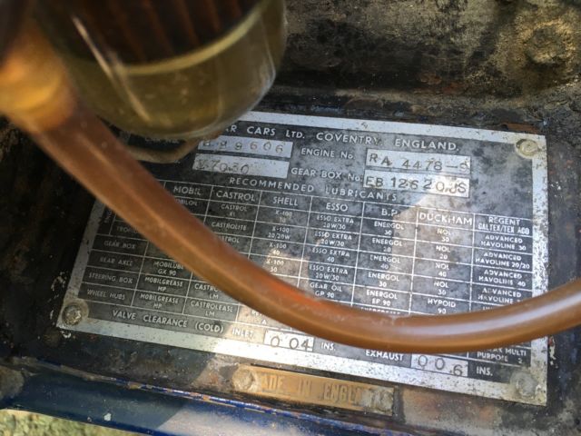 1964 Blue Jaguar E-Type Coupe