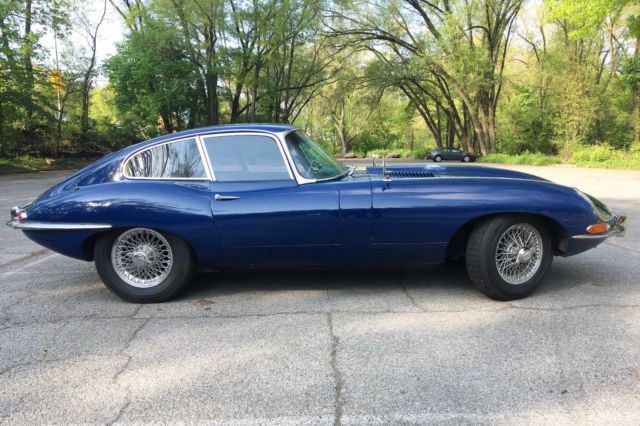 1964 Blue Jaguar E-Type Coupe
