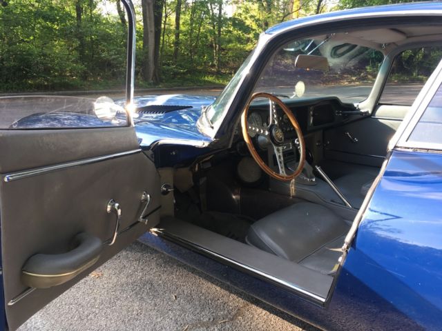 1964 Blue Jaguar E-Type Coupe