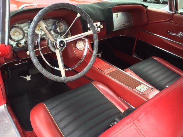 1959 Red Ford Thunderbird Hardtop