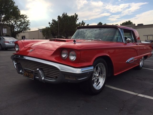 1959 Red Ford Thunderbird Hardtop