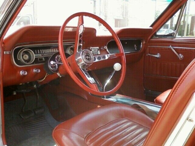1965 Silver@burgandy Ford Mustang Fastback