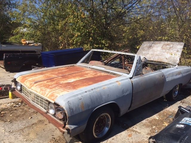 1964 primer Chevrolet Chevelle Convertible