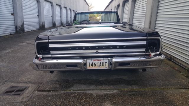 1965 Black Chevrolet Malibu Convertible