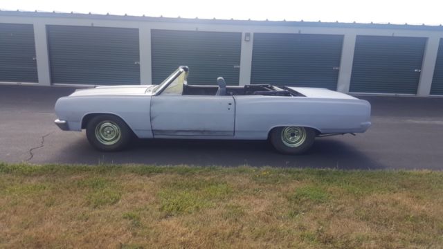 1965 Black Chevrolet Malibu Convertible