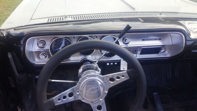 1965 Black Chevrolet Malibu Convertible
