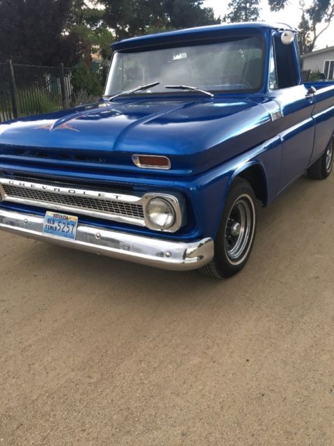 1965 Blue Chevrolet C-10 Standard Cab Pickup