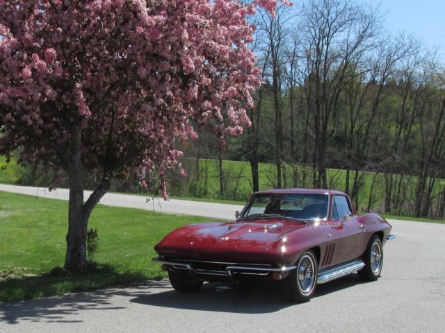 1965 Burgundy Chevrolet Corvette Coupe
