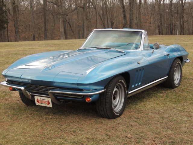1965 Blue Chevrolet Corvette Convertible