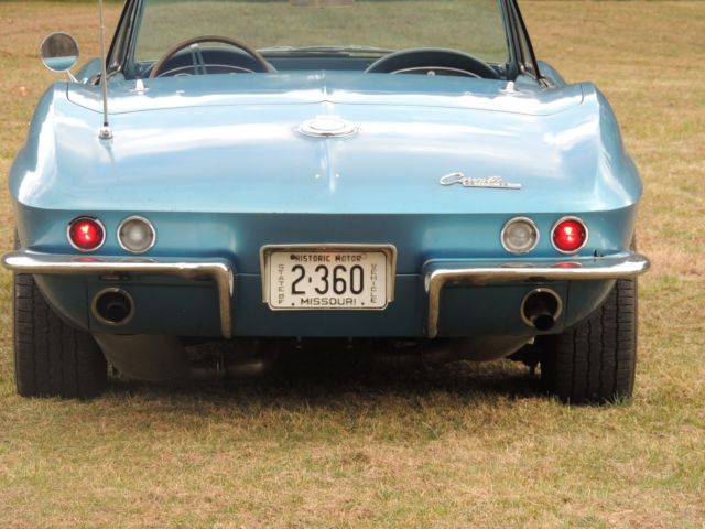 1965 Blue Chevrolet Corvette Convertible