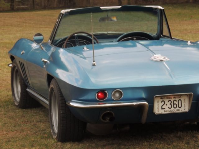 1965 Blue Chevrolet Corvette Convertible