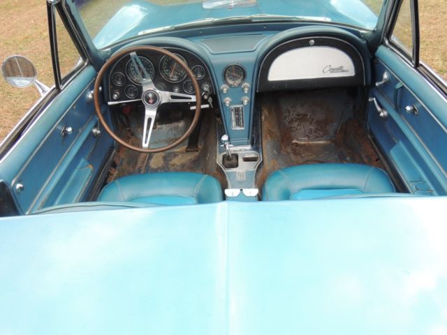 1965 Blue Chevrolet Corvette Convertible