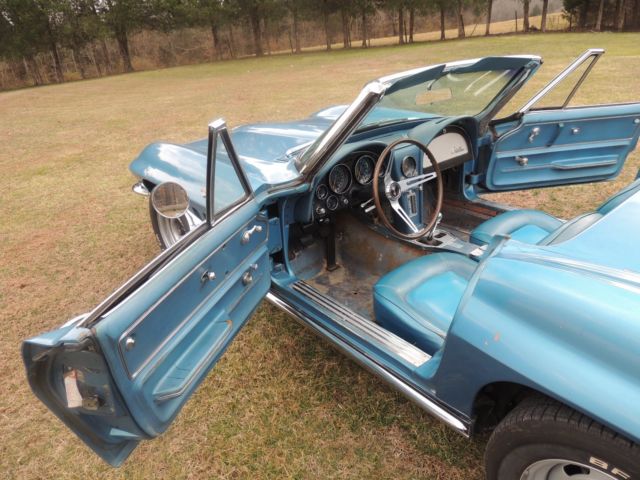 1965 Blue Chevrolet Corvette Convertible
