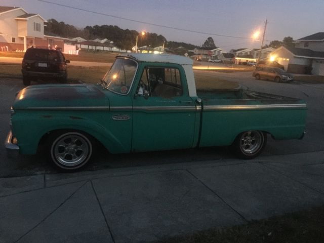 1965 Patina sea foam Ford F-100 Standard Cab Pickup
