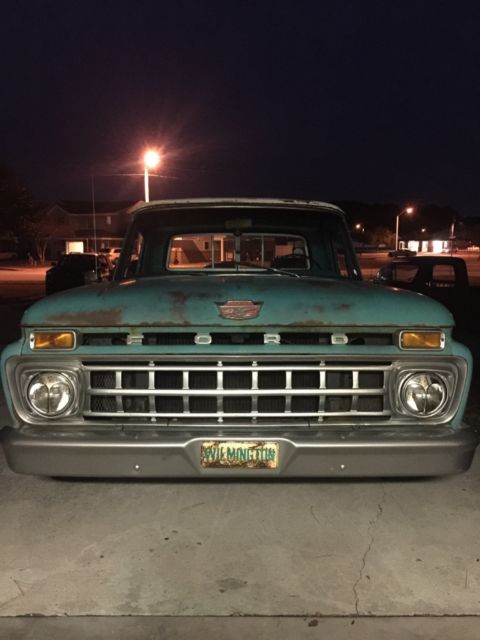 1965 Patina sea foam Ford F-100 Standard Cab Pickup