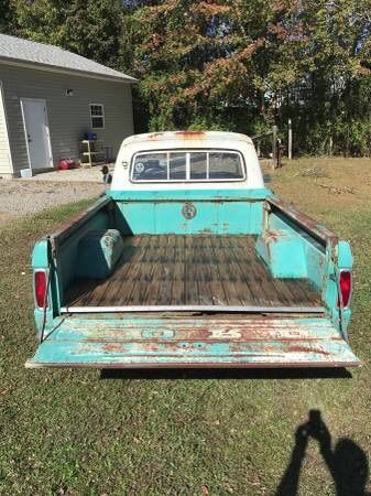 1965 Patina sea foam Ford F-100 Standard Cab Pickup