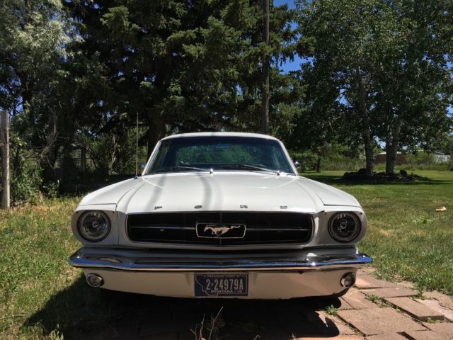 1965 White Ford Mustang Fastback