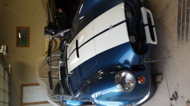 1965 Blue and White stripes Ford Cobra fiberglass