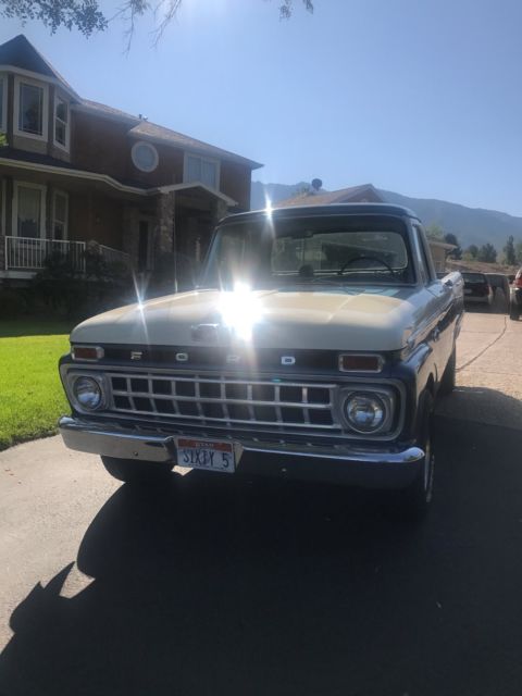 1965 Blue Ford F-100 Standard Cab Pickup