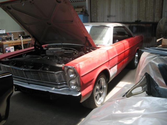 1965 Red Ford Galaxie Fastback
