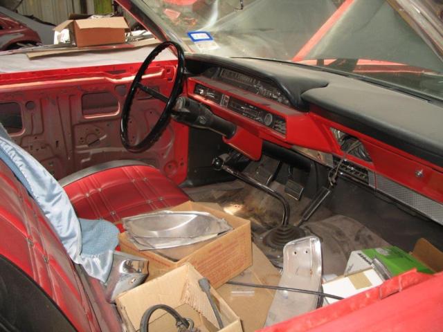 1965 Red Ford Galaxie Fastback