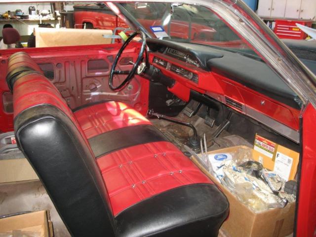 1965 Red Ford Galaxie Fastback